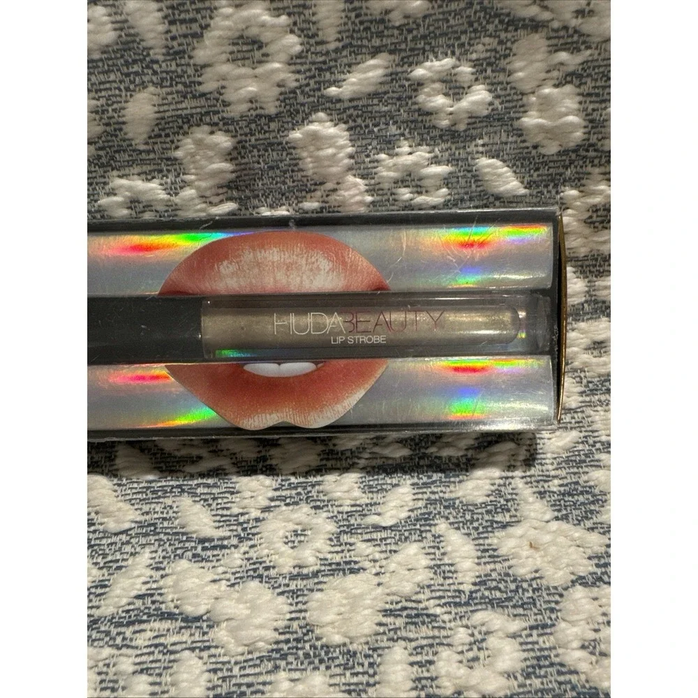 Huda Beauty Lip Strobe Posh Strobing Metallic Lip Gloss/Shimmer-NIB